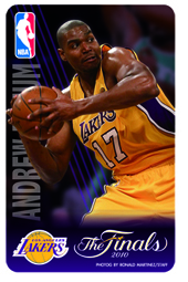 NBA悠遊卡2010總冠軍版 Lakers #17 Andrew Bynum