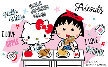 櫻桃小丸子 x HELLO KITTY悠遊卡-美食 