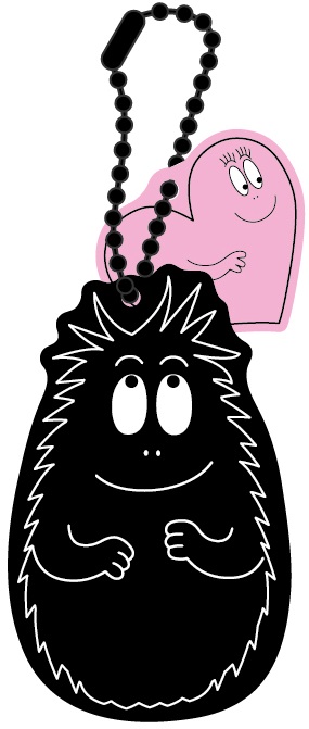 BARBAPAPA吊飾造型悠遊卡-黑