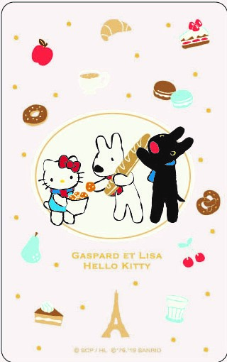 HELLO KITTYx麗莎和卡斯柏悠遊卡-西點透明卡