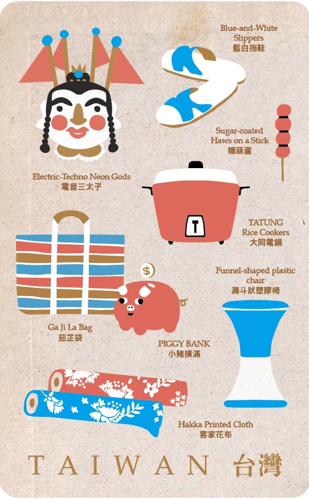 台灣懷舊古早味悠遊卡(藍綠)