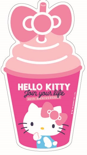 HELLO KITTY 45TH紀念悠遊卡-奶昔杯
