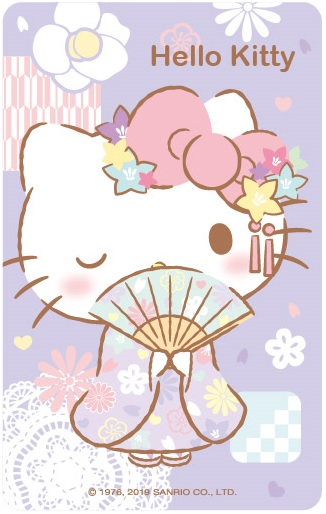 三麗鷗和風系列悠遊卡-HELLO KITTY