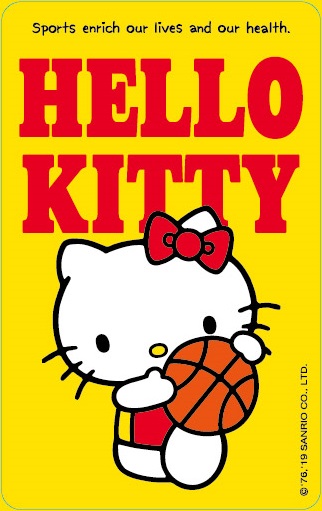 HELLO KITTY運動系悠遊卡-籃球