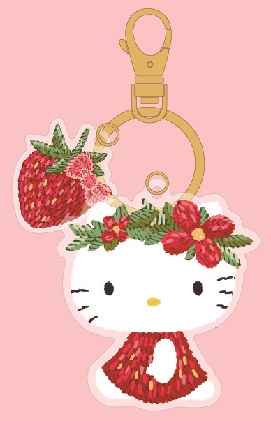 HELLO KITTY造型悠遊卡-草莓花圈