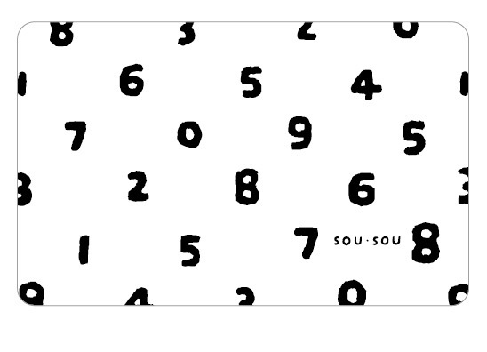 SOU．SOU悠遊卡-十數(白)