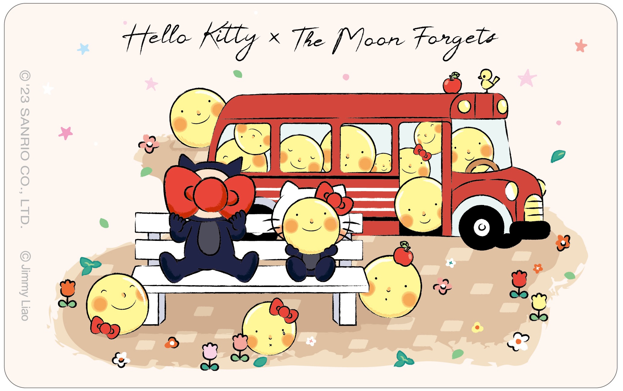 Hello Kitty x月亮忘記了悠遊卡-月亮公車