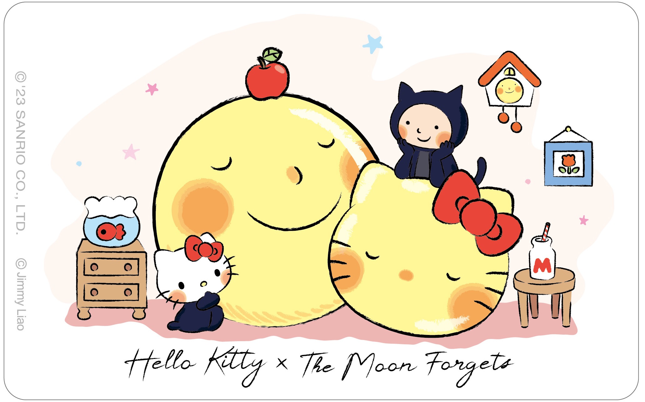 Hello Kitty x月亮忘記了悠遊卡-微笑男孩