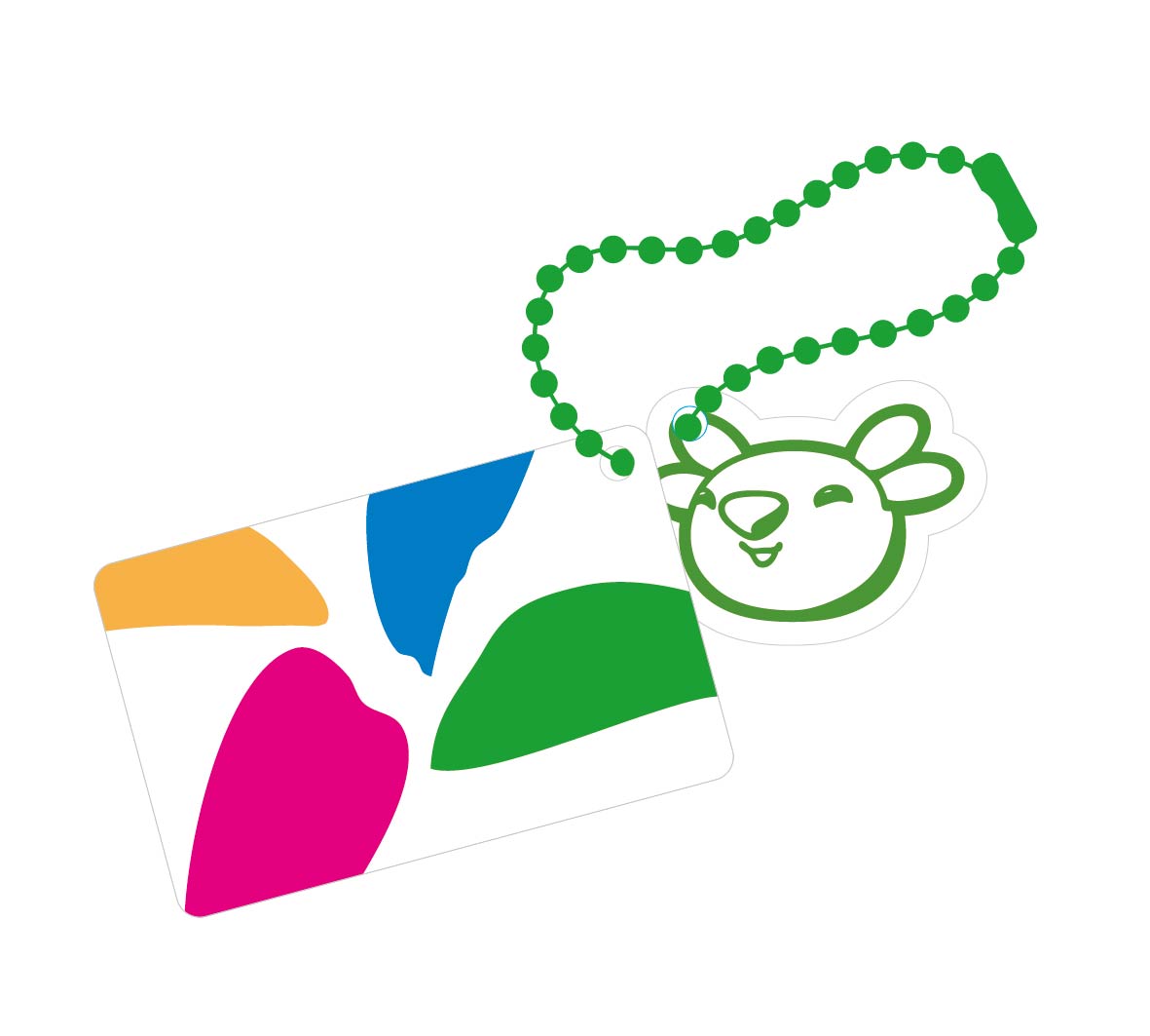 經典LOGO SuperCard造型悠遊卡-綠