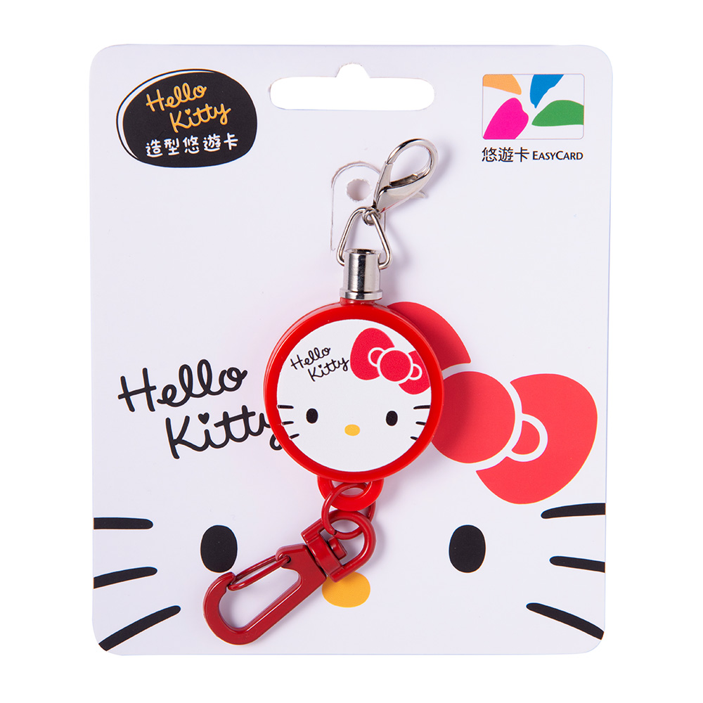 三麗鷗伸縮拉繩造型悠遊卡-Hello Kitty