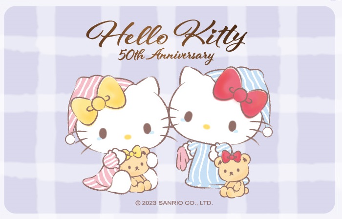 Hello Kitty 50周年悠遊卡-未來版(格子) 