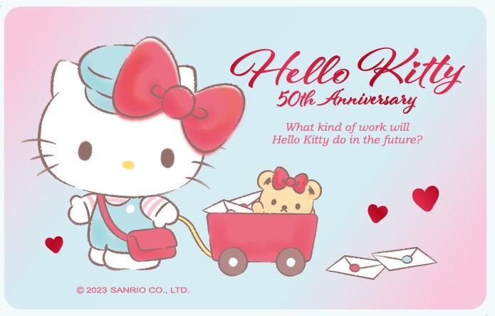 Hello Kitty 50周年悠遊卡-未來版(漸層) 