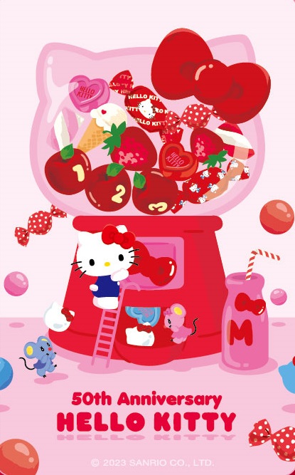HELLO KITTY50TH悠遊卡-candy bar