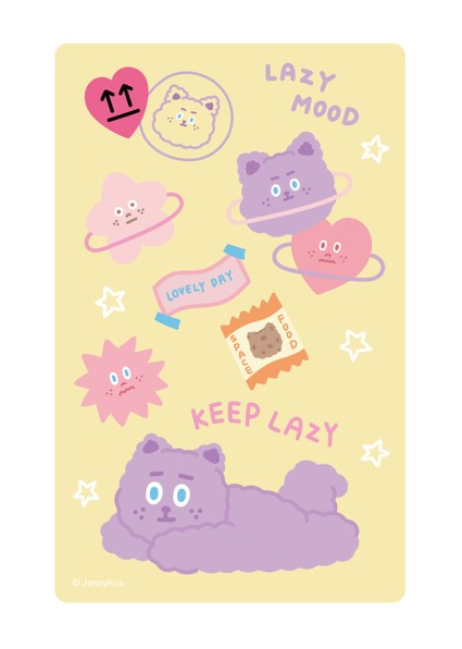 煎妮花系列悠遊卡-KEEP LAZY