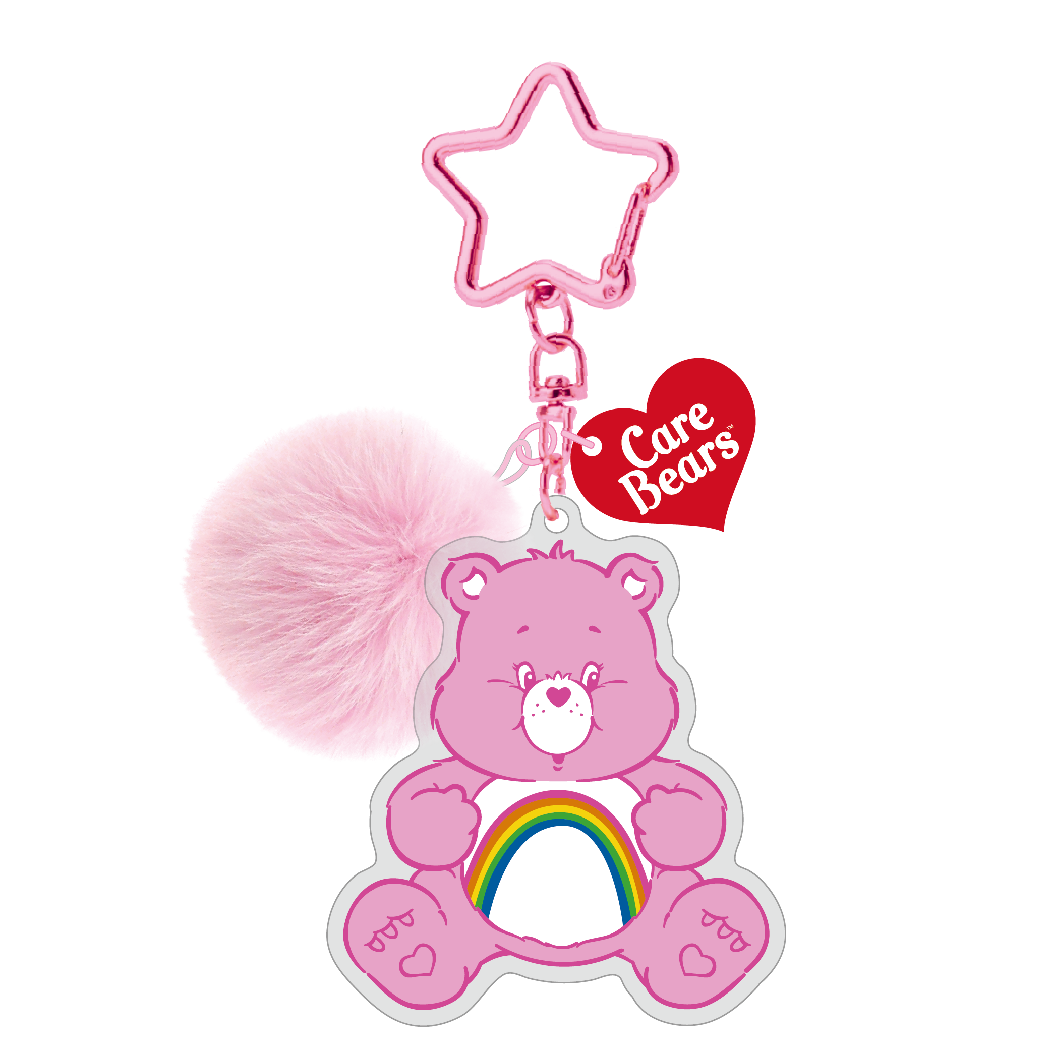 Care Bears毛球造型悠遊卡-Cheer Bear