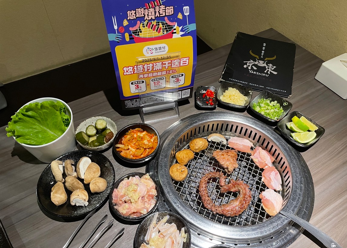 「悠遊燒烤節」火熱登場 悠遊付結帳最高享28%回饋