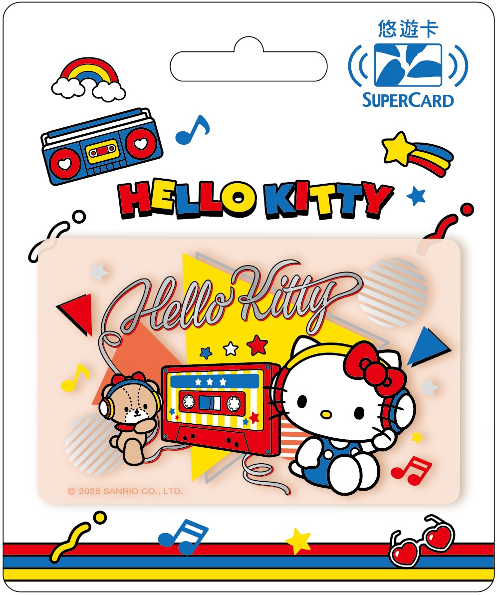 三麗鷗街頭音樂SUPERCARD悠遊卡-HELLO KITTY(透明) 