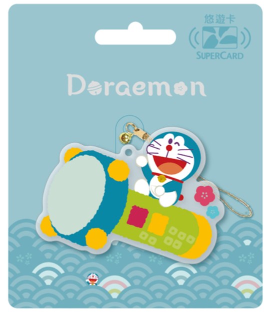 哆啦A夢日式和風Supercard造型悠遊卡-縮小燈