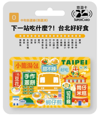 搭捷運吃美食Supercard悠遊卡-中和蘆洲線(到蘆洲)