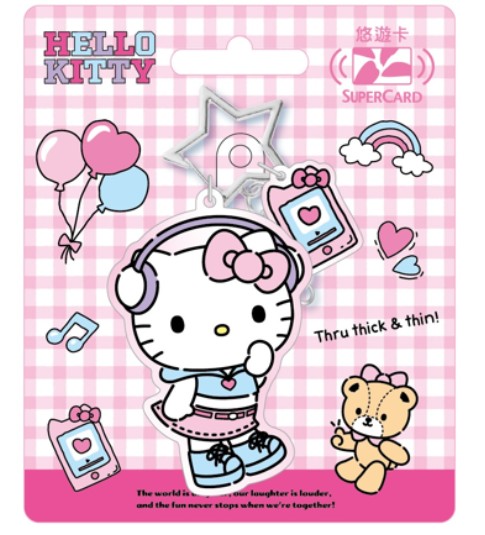 Hello Kitty Pop style Supercard造型悠遊卡-K-Pop風