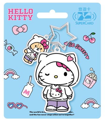 Hello Kitty Pop style Supercard造型悠遊卡-男孩風