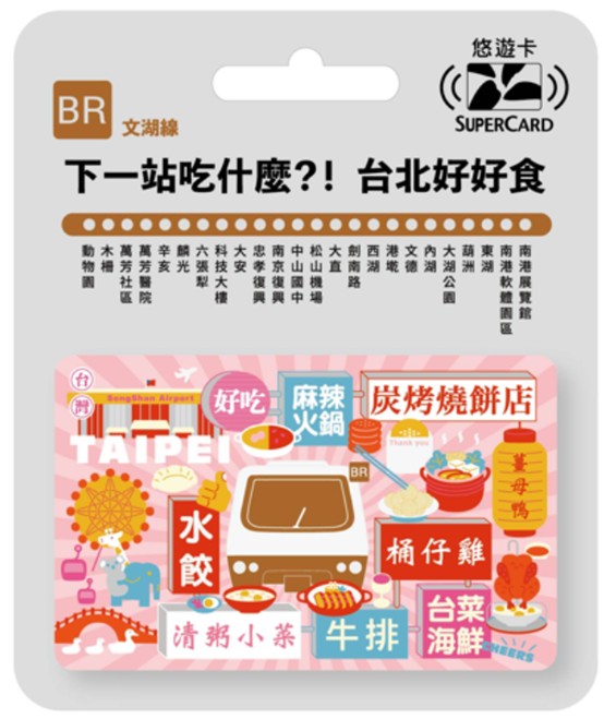搭捷運吃美食Supercard悠遊卡-文湖線