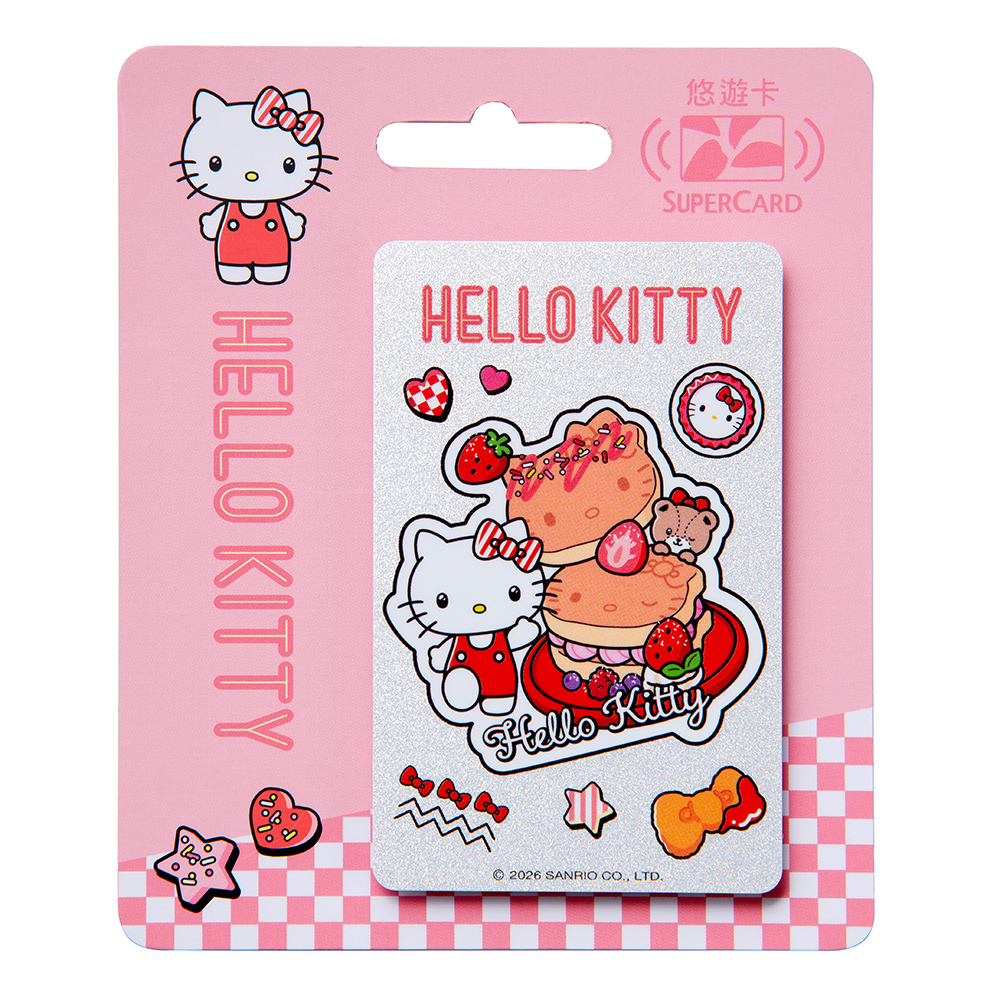 三麗鷗Retro Bites系列SuperCard悠遊卡-Hello Kitty鬆餅派對