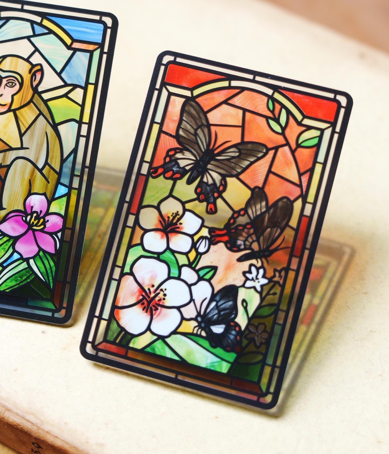 老屋顏鑲嵌玻璃系列SUPERCARD悠遊卡-臺灣原生種 寬尾鳳蝶