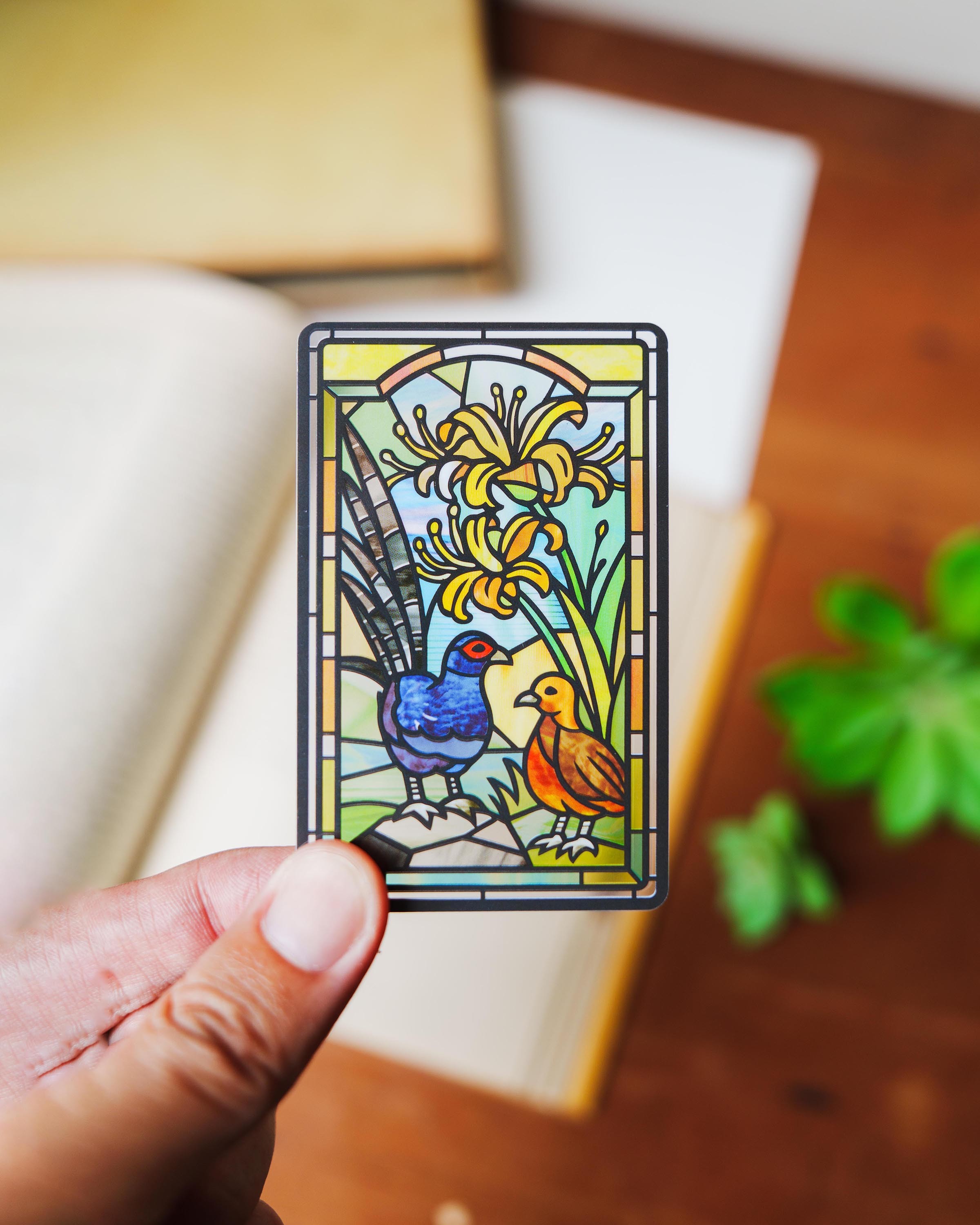 老屋顏鑲嵌玻璃系列SUPERCARD悠遊卡-臺灣原生種 帝雉