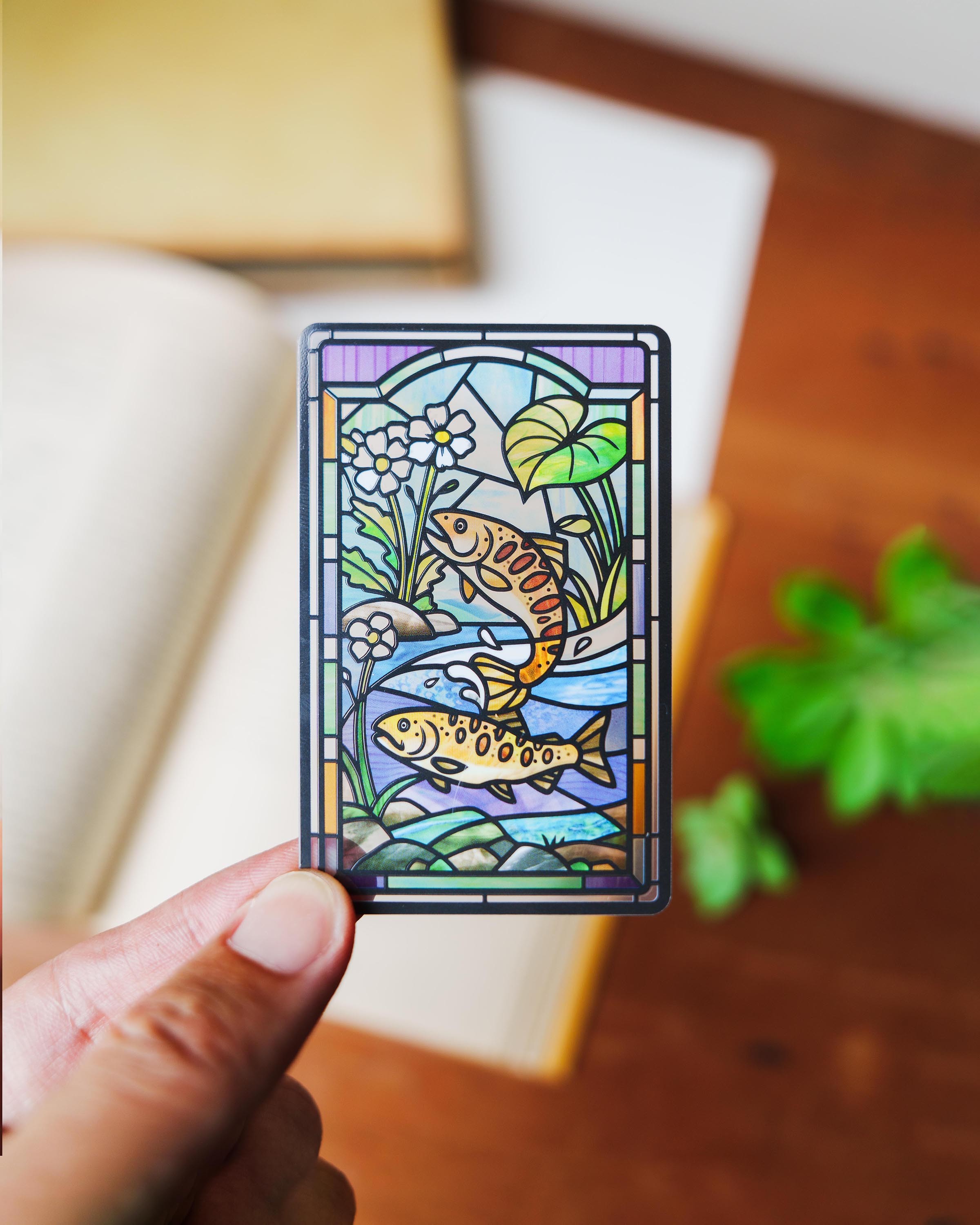 老屋顏鑲嵌玻璃系列SUPERCARD悠遊卡-臺灣原生種 櫻花鉤吻鮭