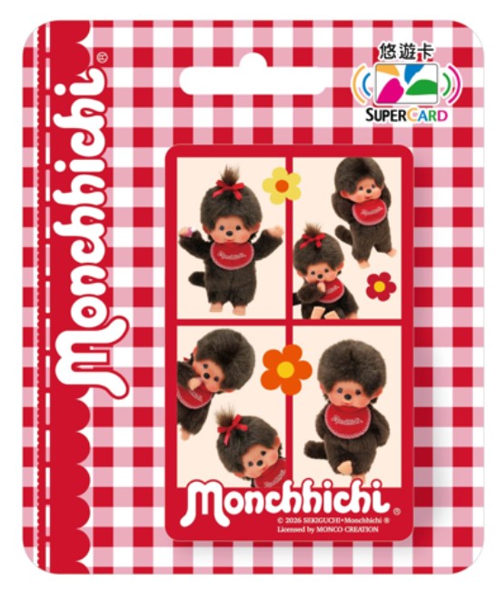 Monchhichi 四格照片Supercard悠遊卡