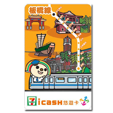 OPEN小將台北捷運icash悠遊卡-板橋線