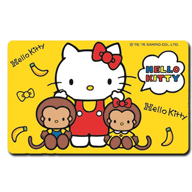 HELLO KITTY悠遊卡-與猴子好朋友